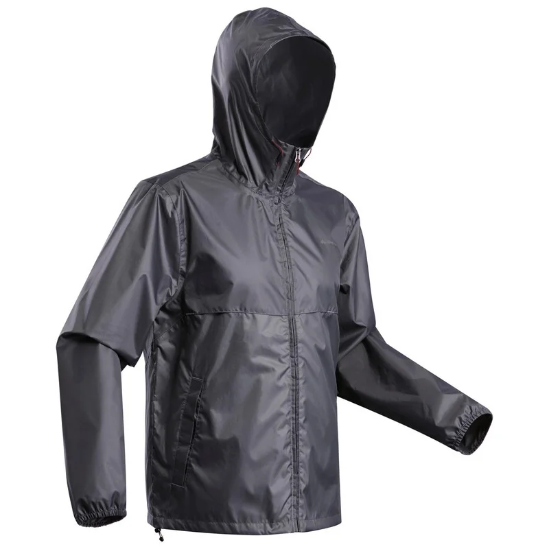 Chubasquero cremallera entera Quechua Raincut