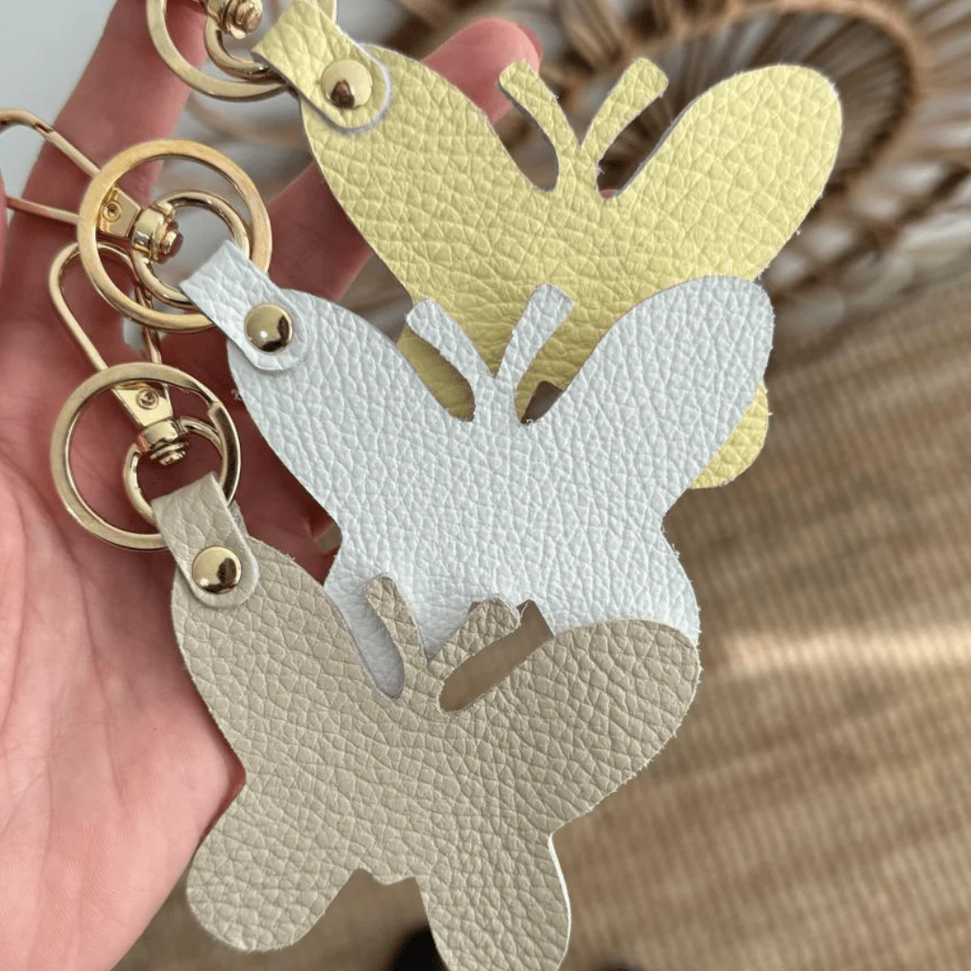 1 LLAVERO MARIPOSA PIEL - Imagen 6