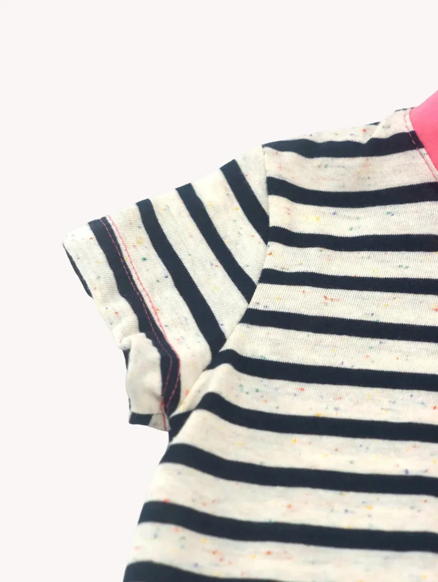 Conjunto Bebé Marinero Rayas Rosa - Imagen 4