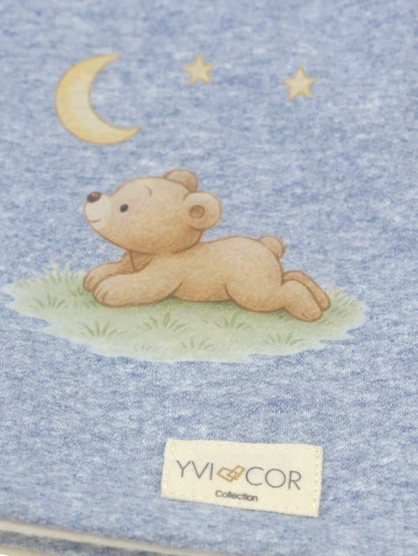Conjunto Bebé Osito Luna Azul - Imagen 6