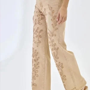 Jeans filigrana camel