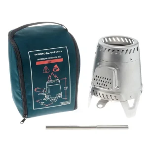Hornillo de madera – acero inoxidable Quechua MH500