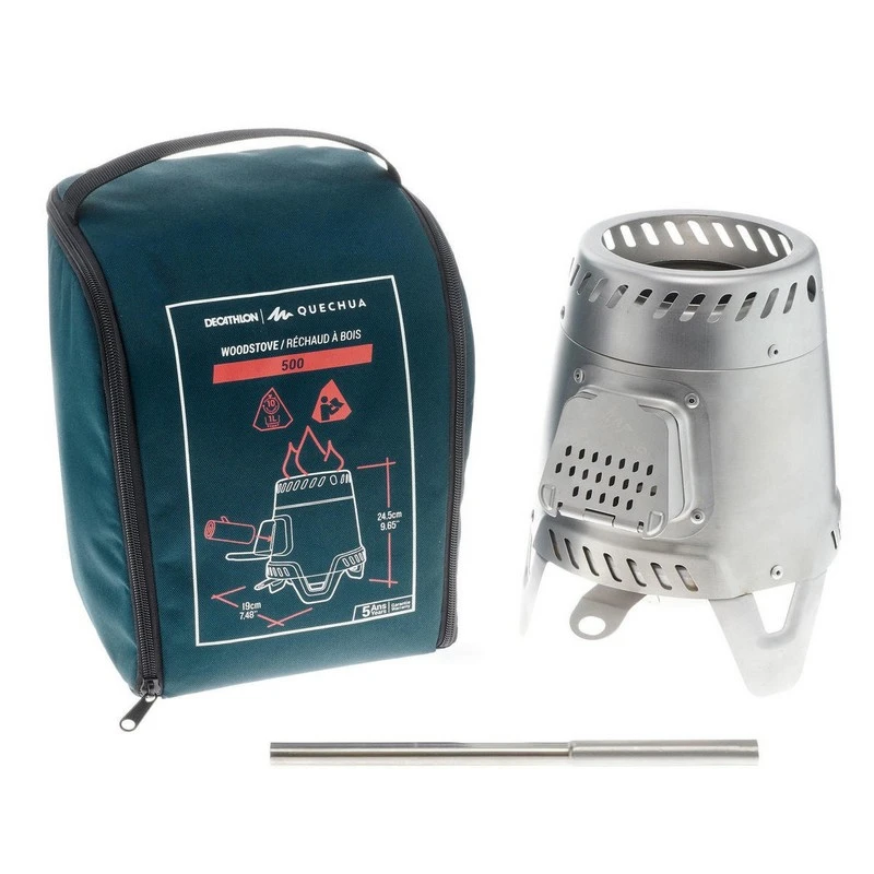Hornillo de madera – acero inoxidable Quechua MH500 - Imagen 2