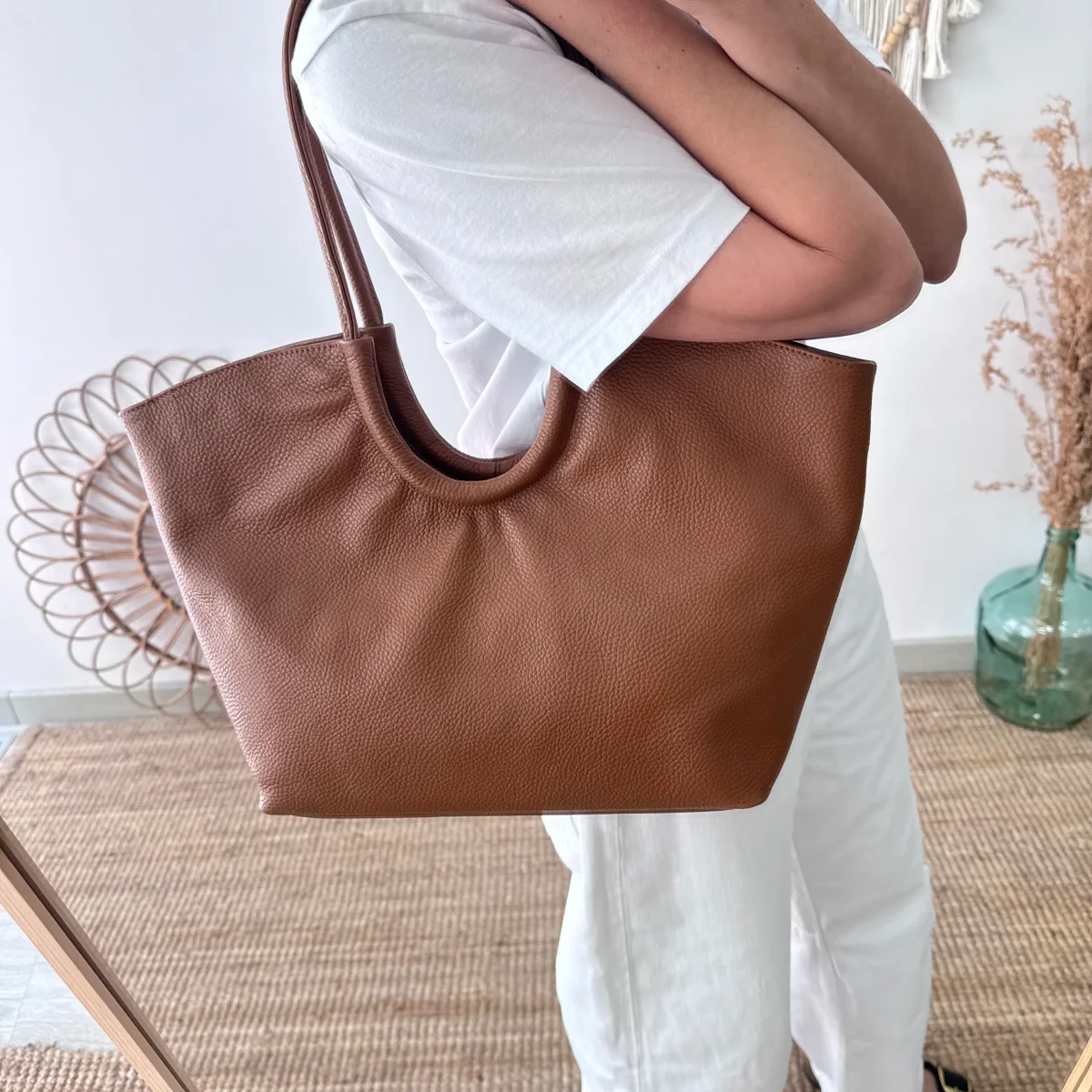 Shopper luna camel