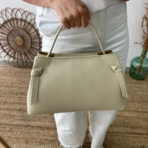 Bolso nudos beige