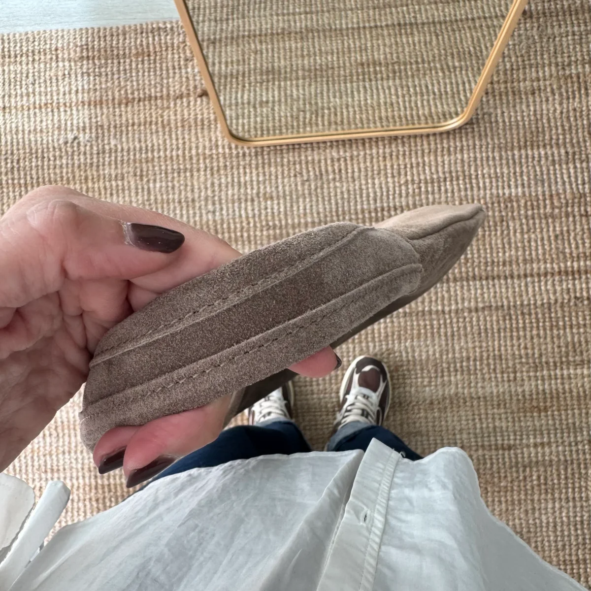 Bolso hobo serraje taupe - Imagen 9