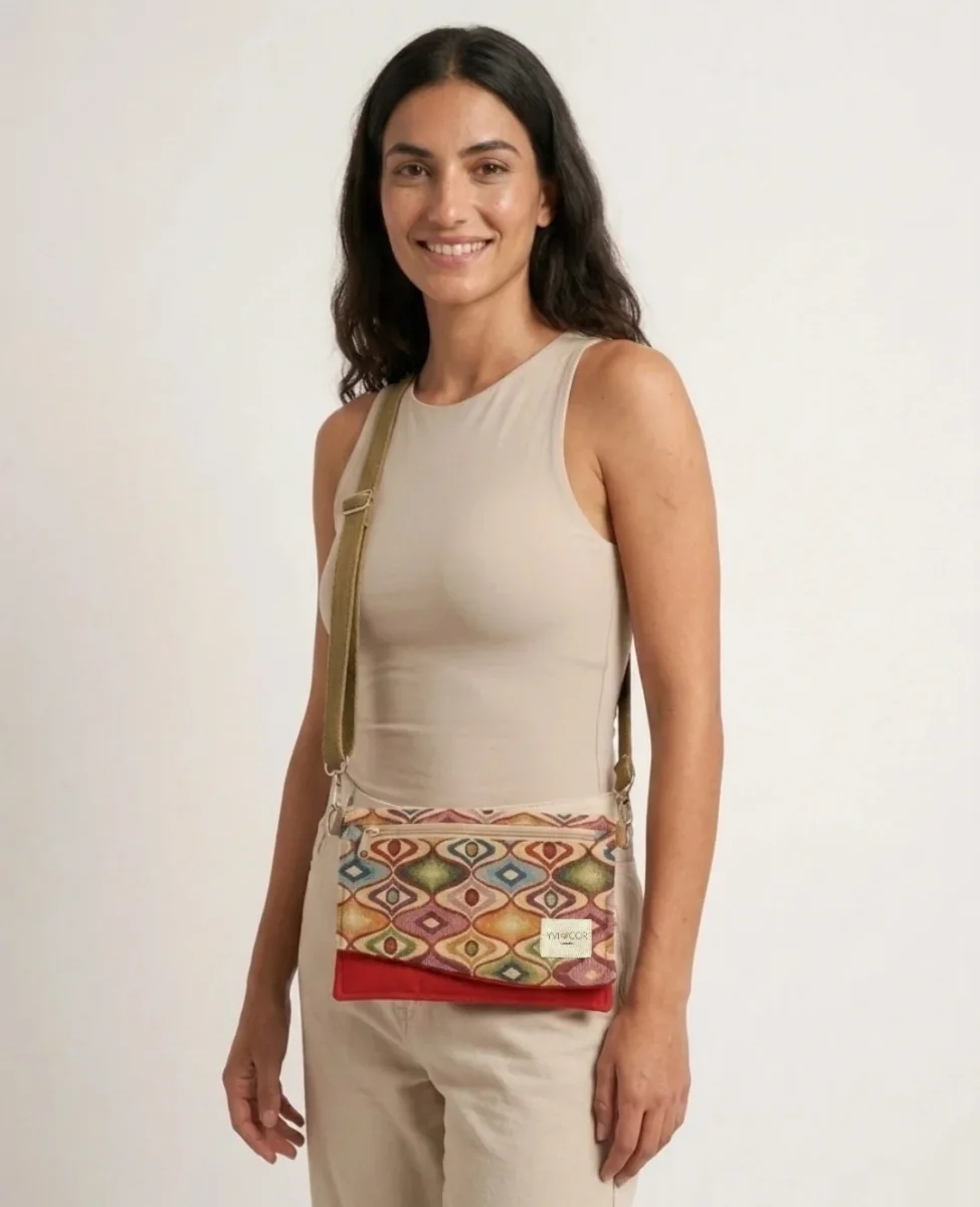 Bolso Bandolera Tapiz Étnico - Imagen 3