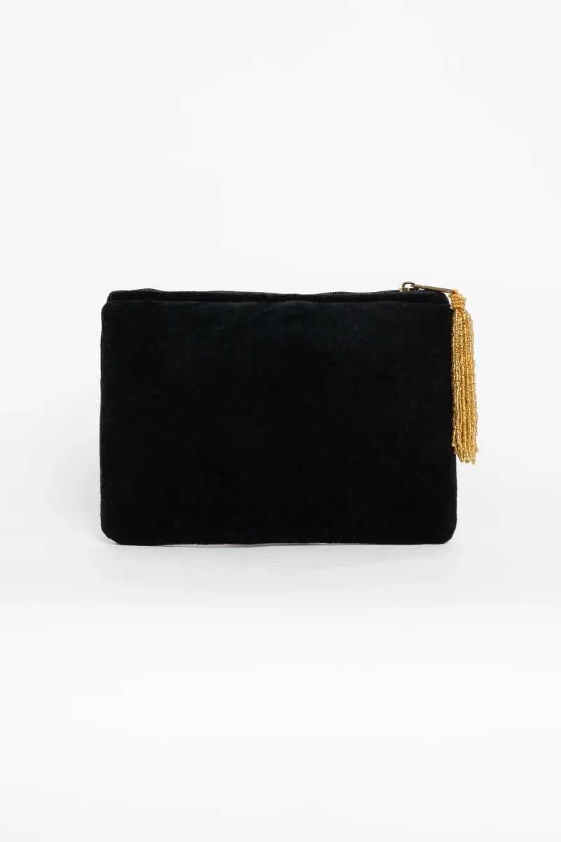 Clutch Stelar en terciopelo y bordado - Imagen 4