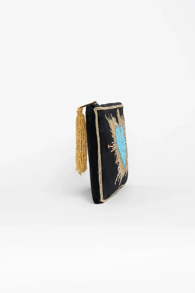 Clutch Stelar en terciopelo y bordado - Imagen 5