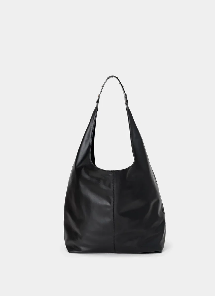 Bolso Hobo piel Burdeos Karla - Imagen 7