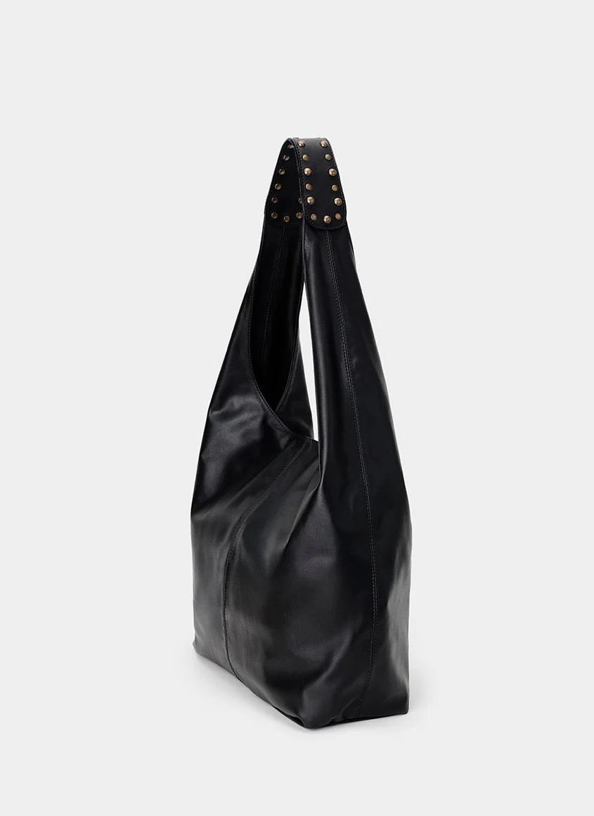 Bolso Hobo piel Burdeos Karla - Imagen 8