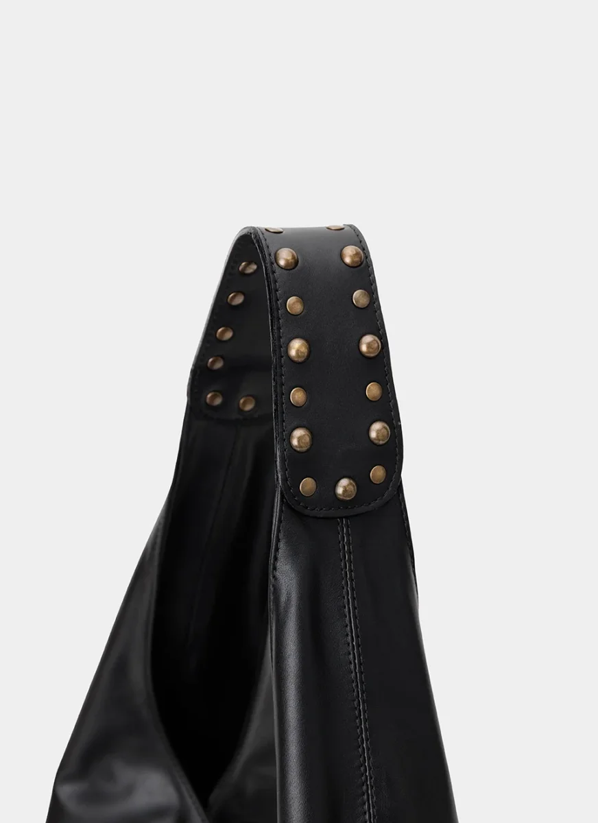 Bolso Hobo piel Burdeos Karla - Imagen 9