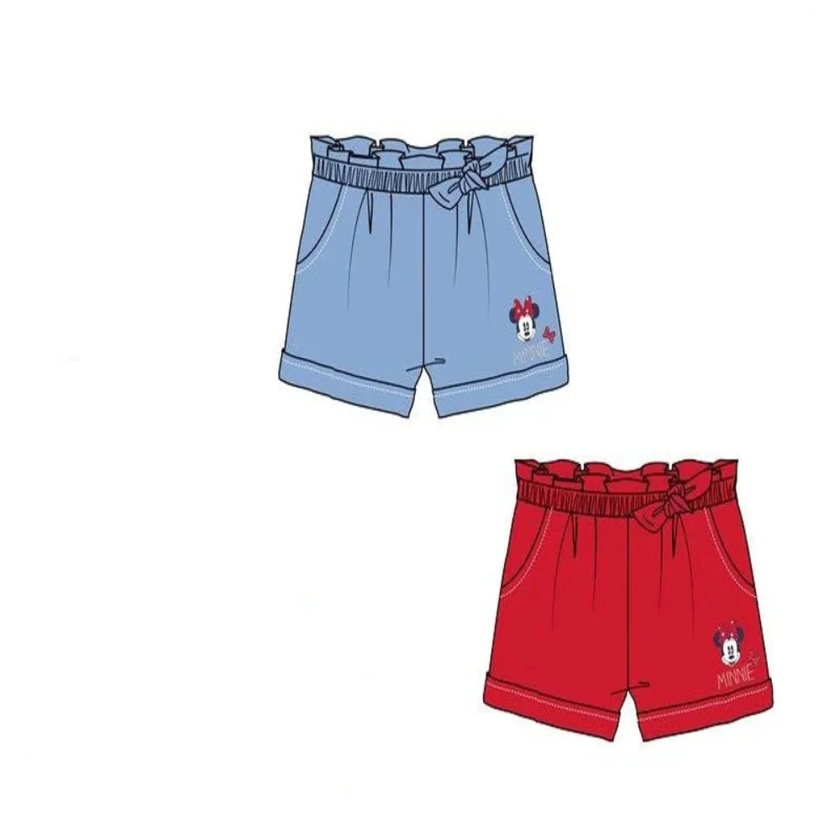 PACK 6 PANTALON CORTO MINNIE T 6-24 MESES