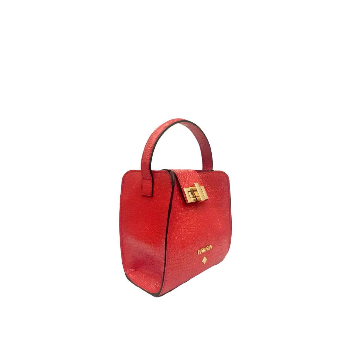 Mini Bolso en piel caprino acabado charol - Imagen 4