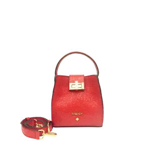 Mini Bolso en piel caprino acabado charol