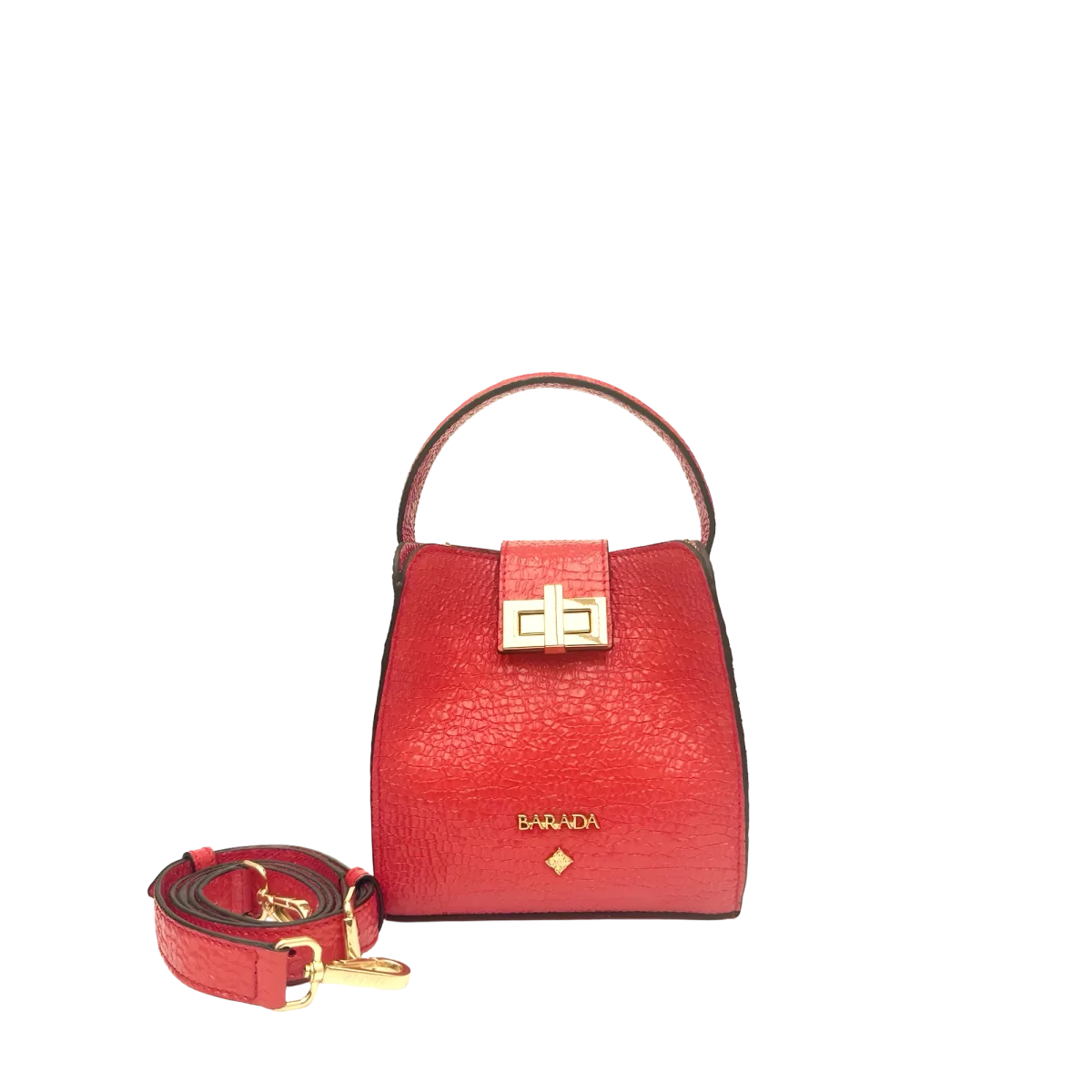 Mini Bolso en piel caprino acabado charol