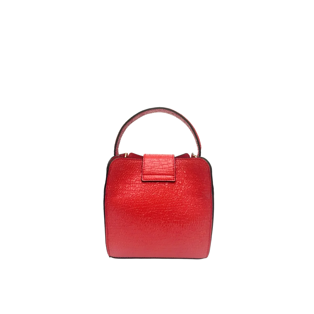 Mini Bolso en piel caprino acabado charol - Imagen 3