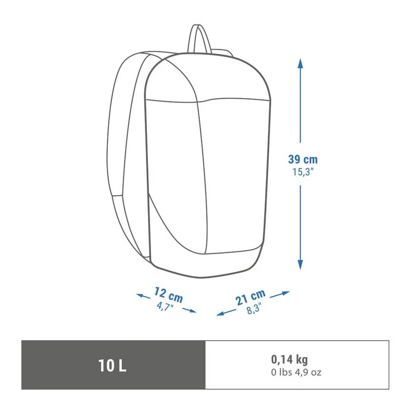 Mochila senderismo 10L Quechua NH100 - Imagen 4