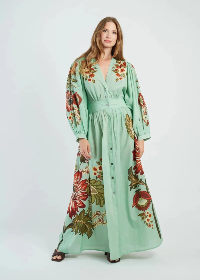Vestido largo estampado - Imagen 2