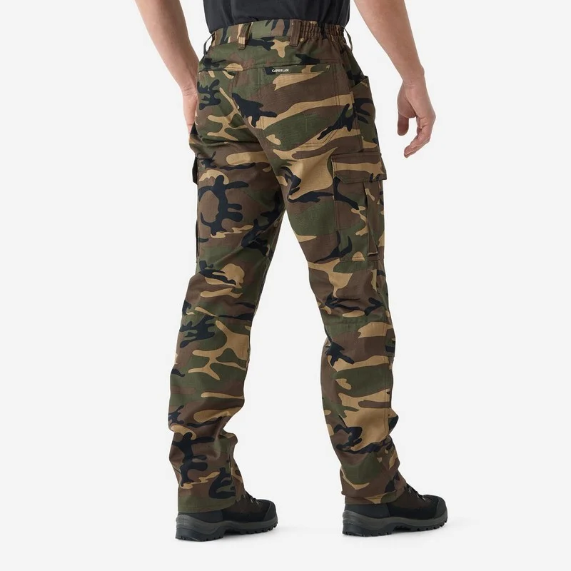 Pantalón cargo hombre Camuflaje Resistente Steppe SOLOGNAC - Imagen 3