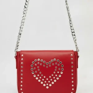 Bolso Rojo Tachuelas Corazón