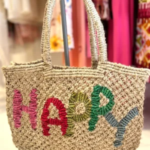 Bolso de yute "Happy"