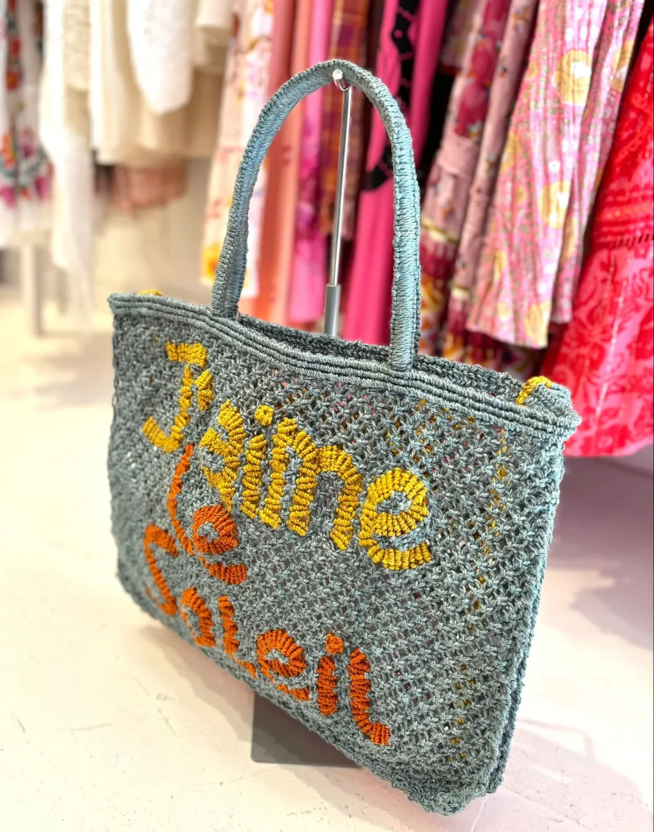Bolso de yute "J'aime le soleil" - Imagen 3