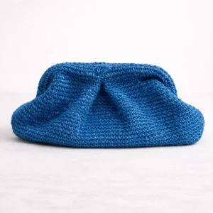 Clutch azul de yute