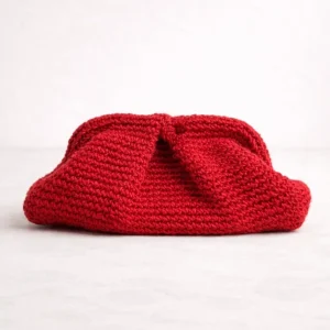 Clutch rojo de yute