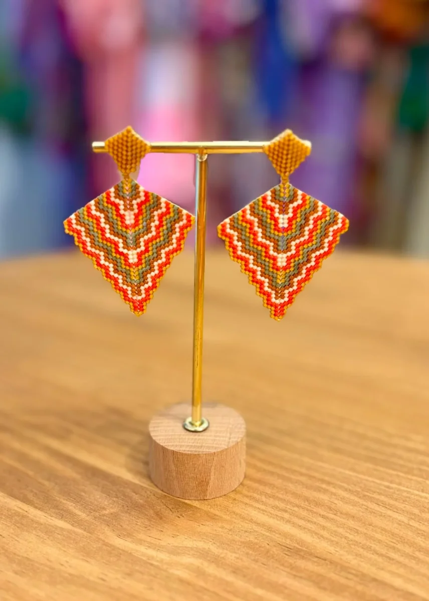 Pendientes geométricos miyuki - Imagen 2