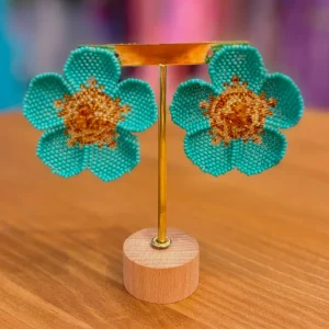 Pendientes flor