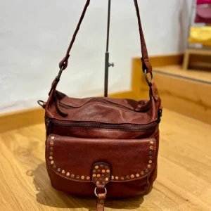 Bolso mediano coñac
