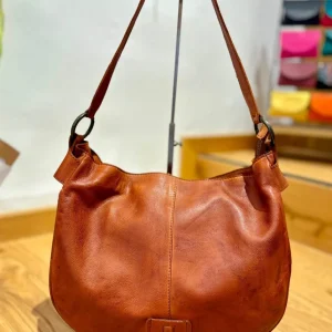 Bolso grande piel camel