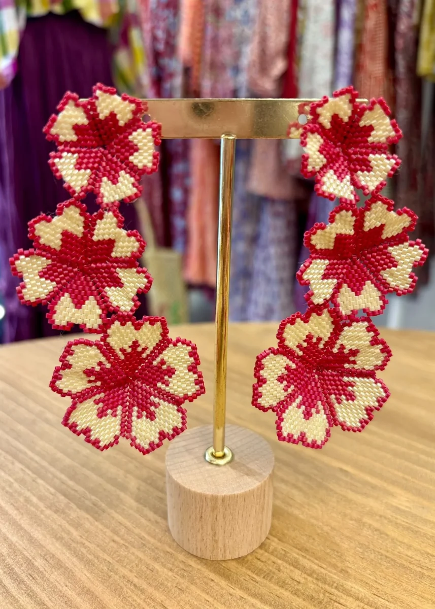 Pendientes flores - Imagen 3