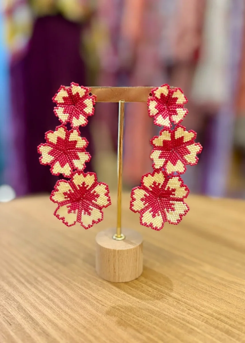 Pendientes flores - Imagen 2