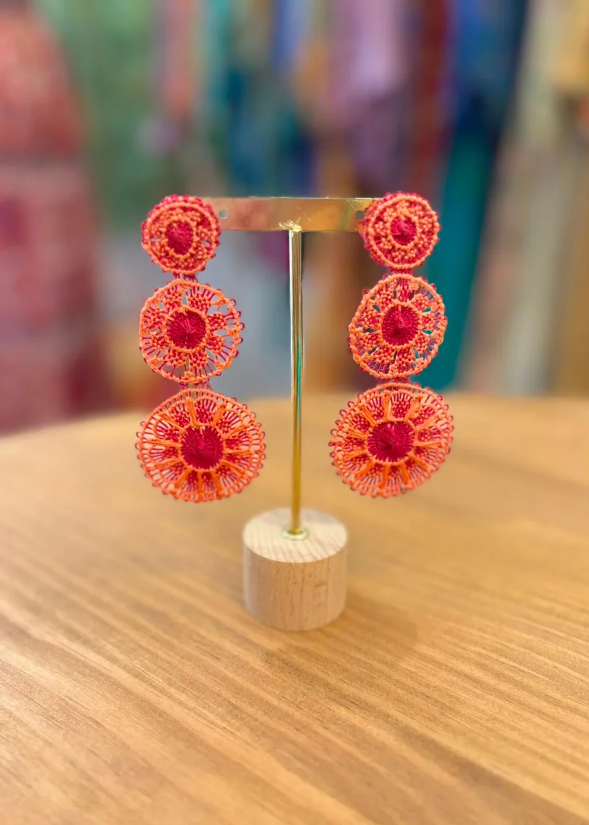 Pendientes ñandutí - Imagen 3