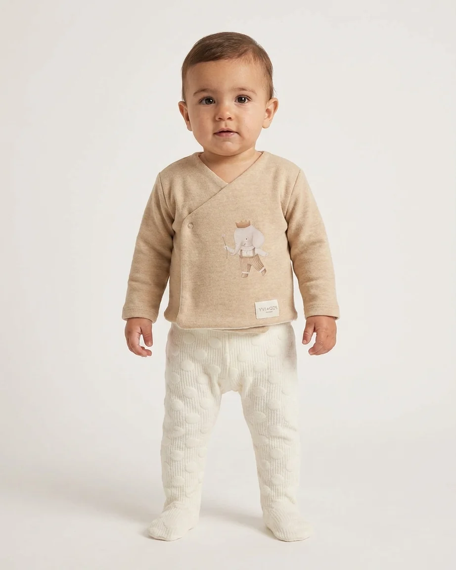 Conjunto Bebé Elefantito Rey Camel - Imagen 3