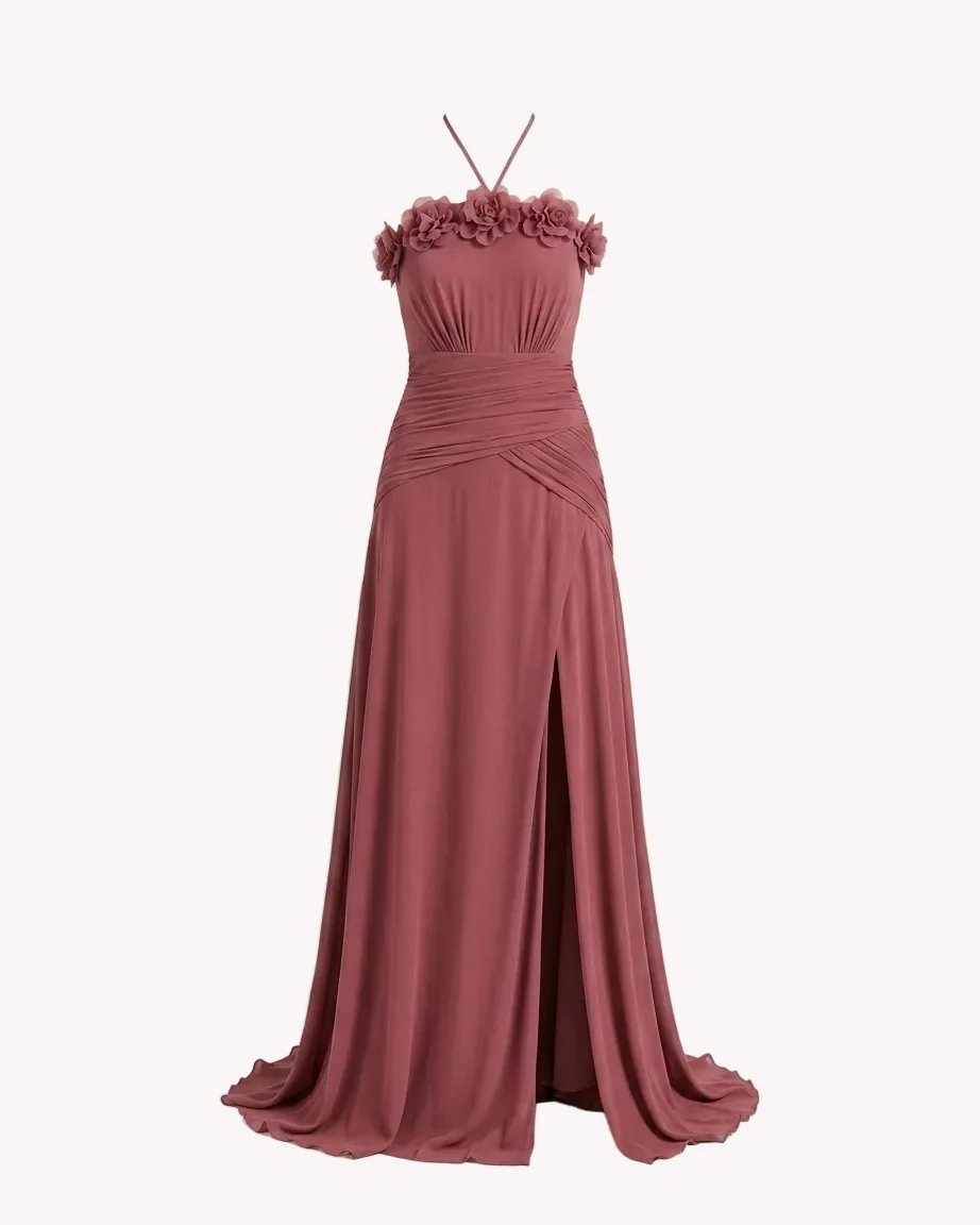 Vestido Flora Terracota