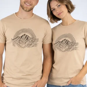 Camiseta Escalada y Trekking Alpine Creme Unisex