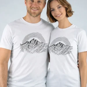 Camiseta Escalada y Trekking Alpine White Unisex