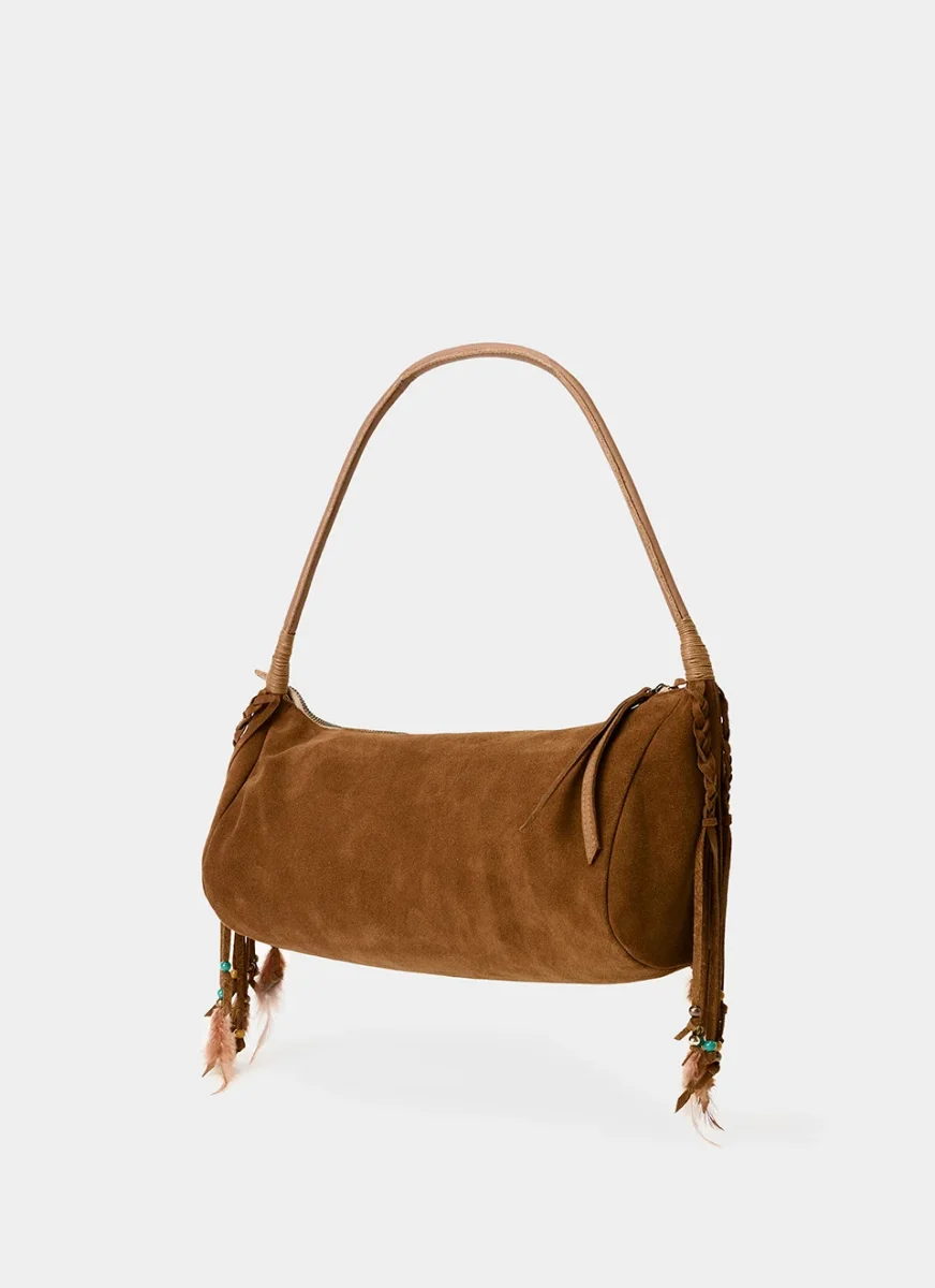 Bolso Beige Mujer Baguette Yuma - Imagen 9
