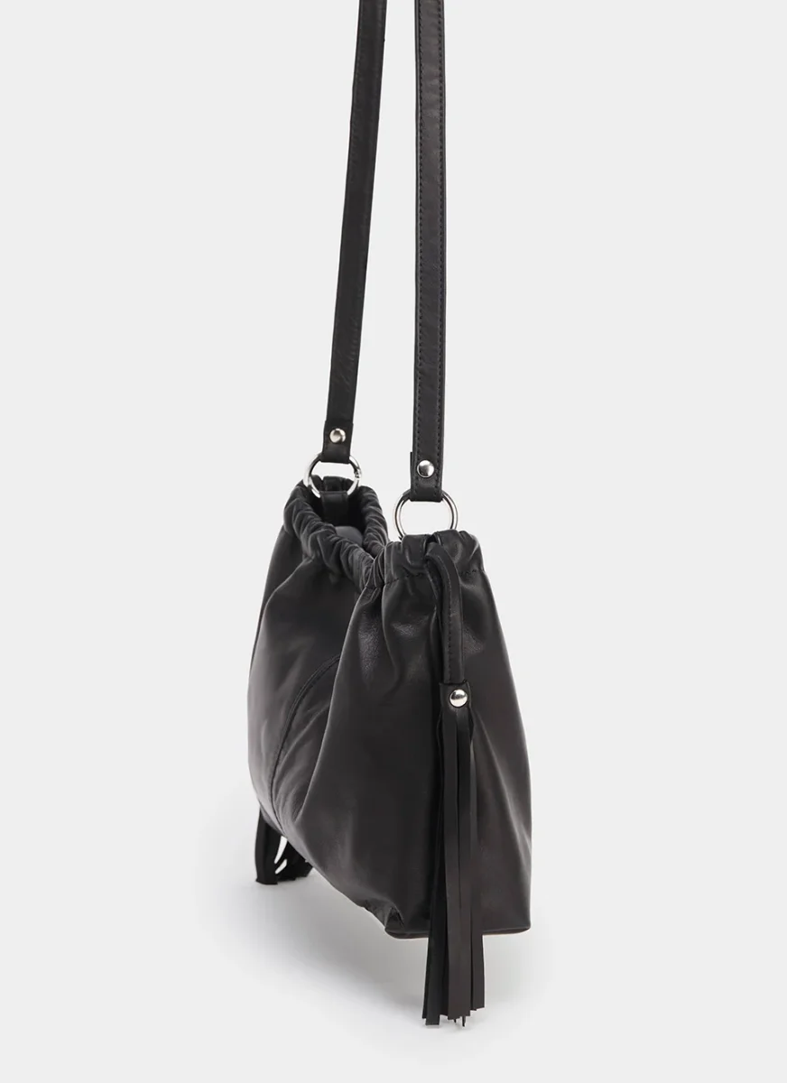 Clutch Negro Piel Erica - Imagen 4