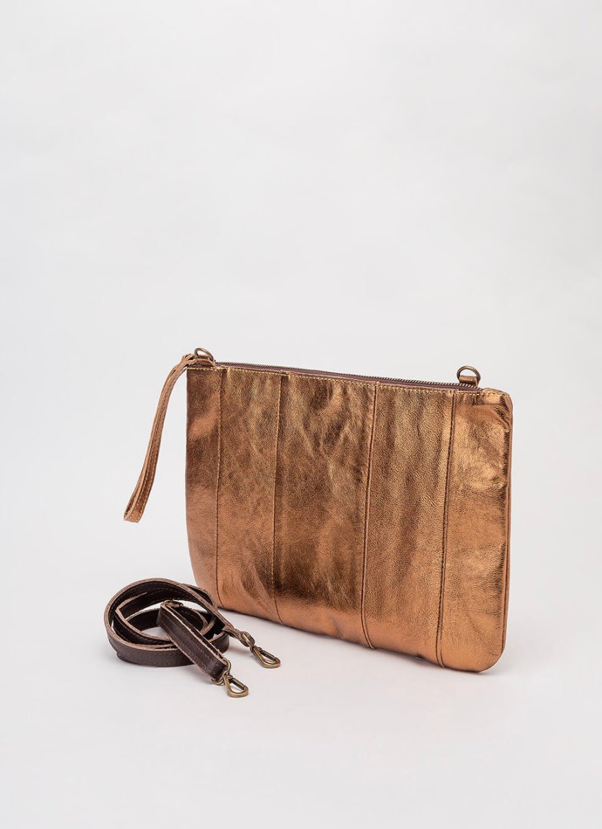 Bolso de Mano Dorado Glam