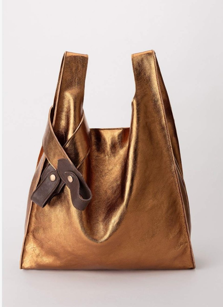 Bolso Metalizado Bronce T-Shirt - Imagen 5