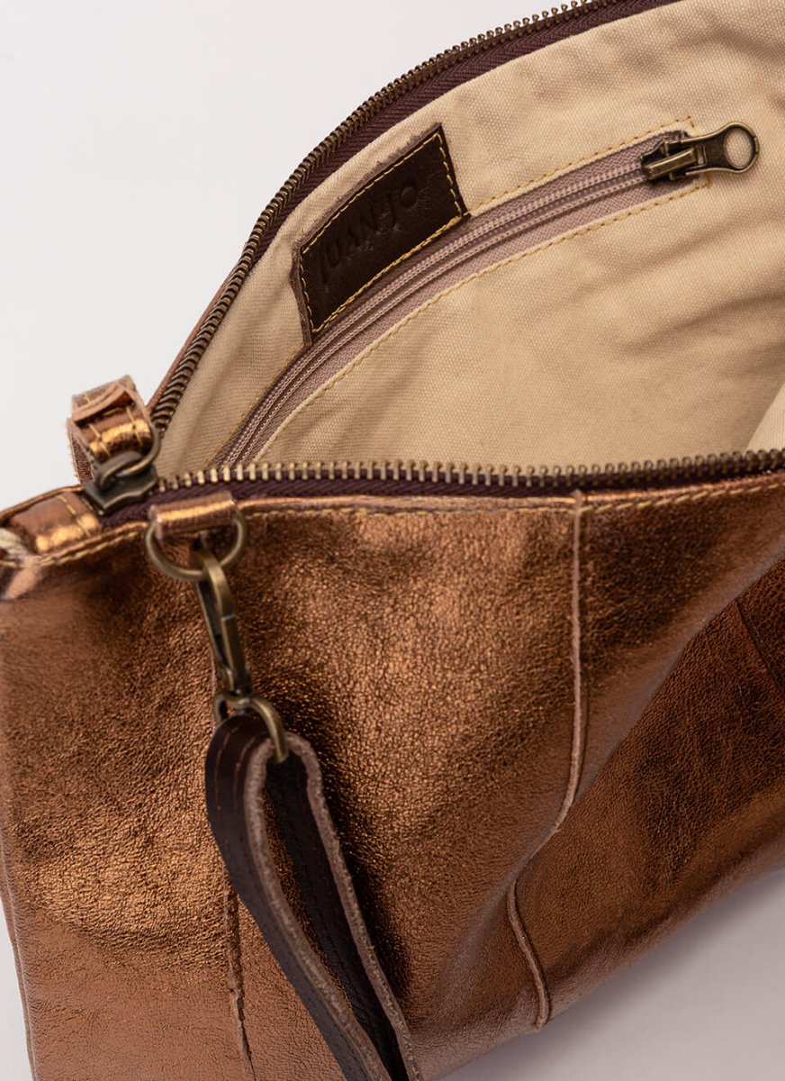 Bolso de Mano Dorado Glam - Imagen 5
