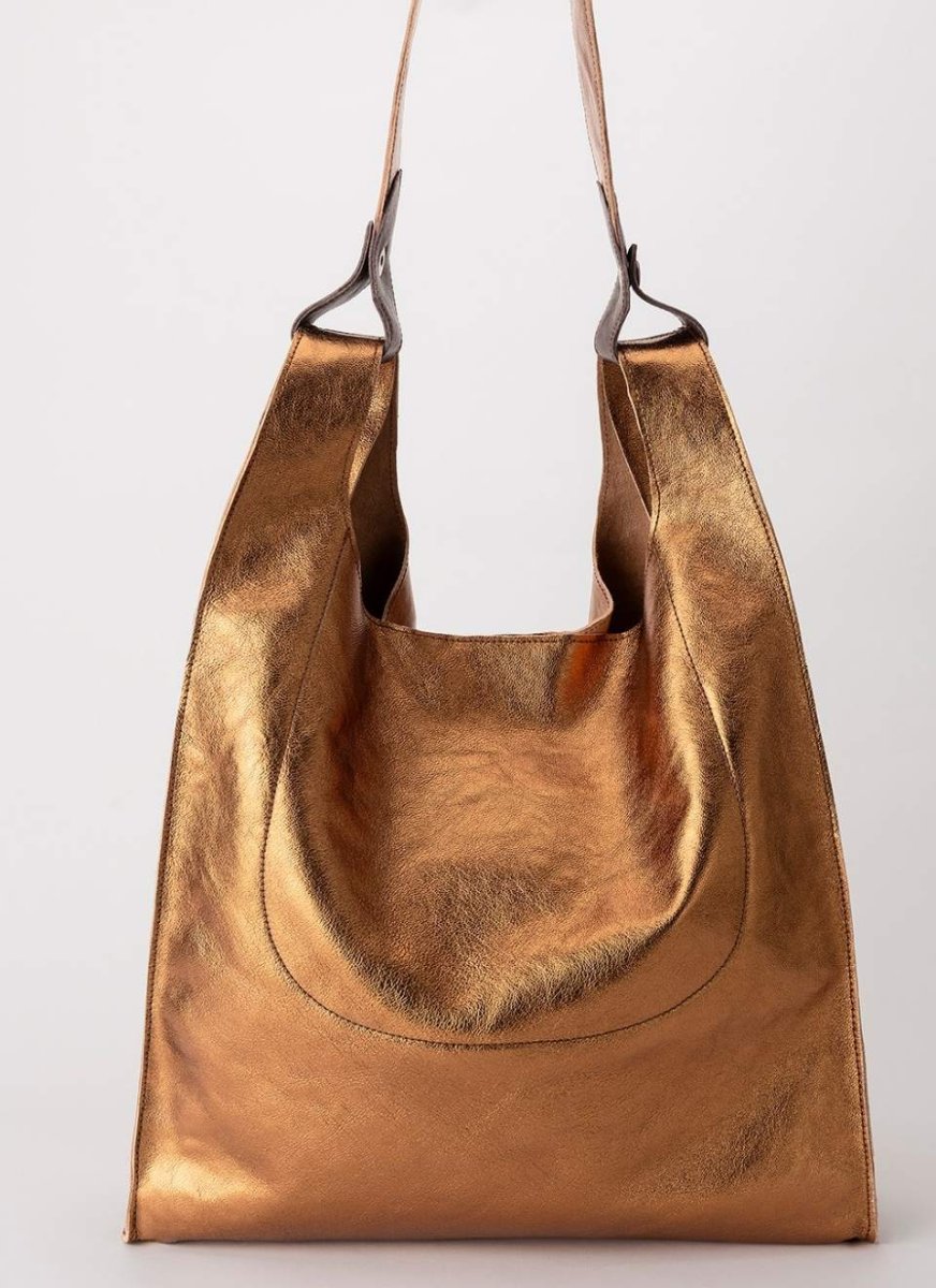 Bolso Metalizado Bronce T-Shirt