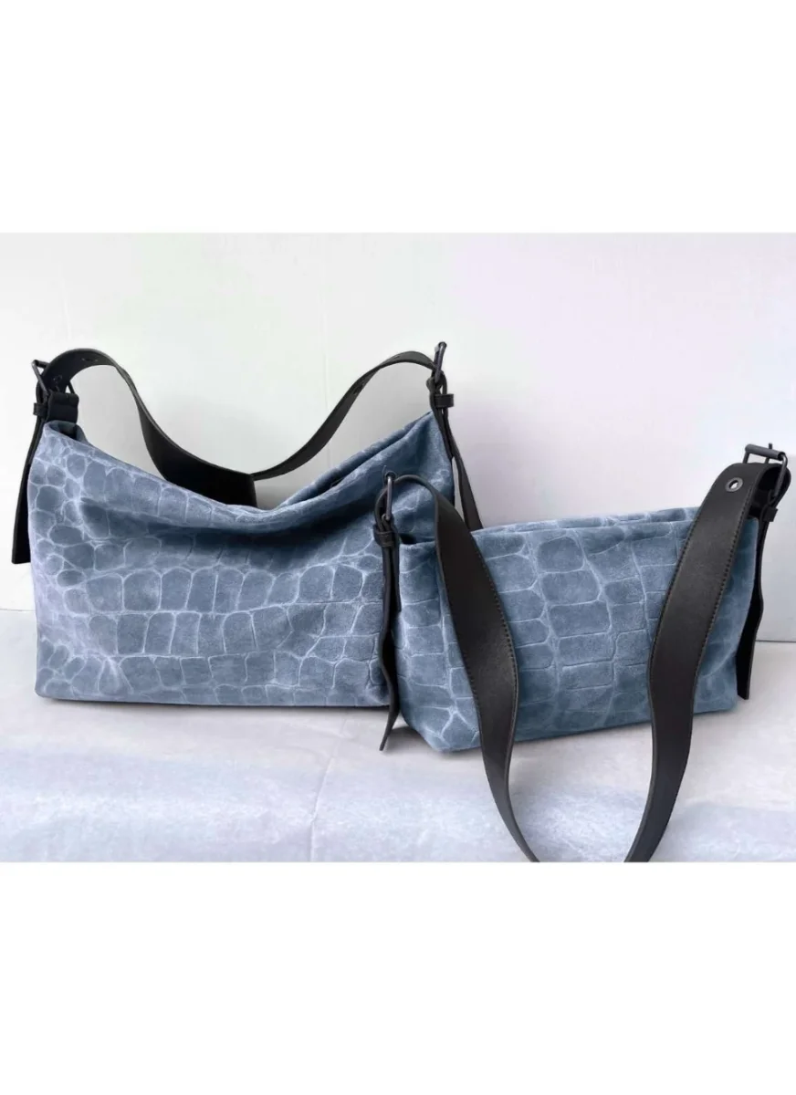 Bolso Serraje Bandolera Rosa Coco - Imagen 7