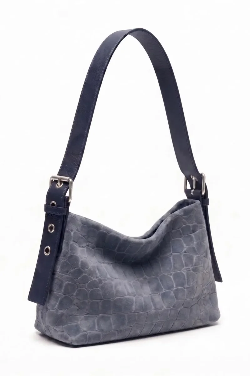 Bolso Serraje Azul Coco - Imagen 2