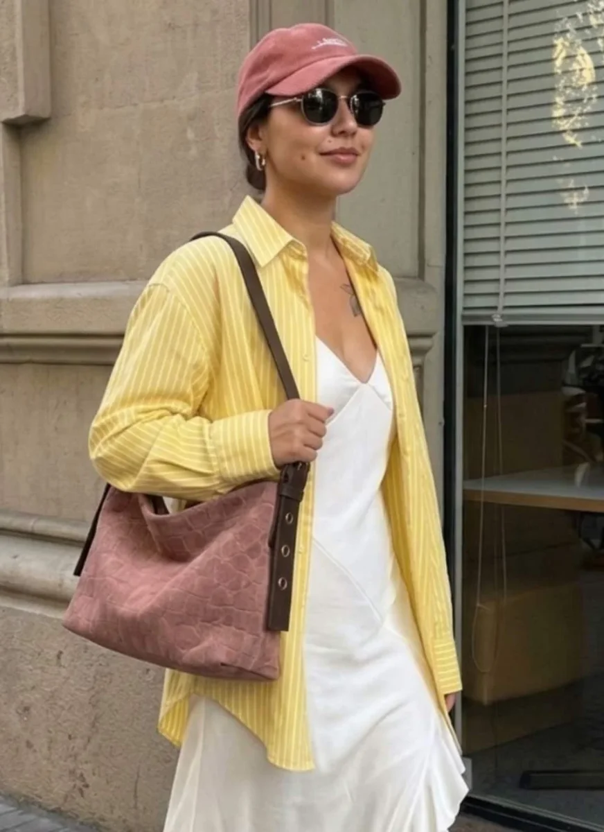 Bolso Serraje Rosa Coco - Imagen 3