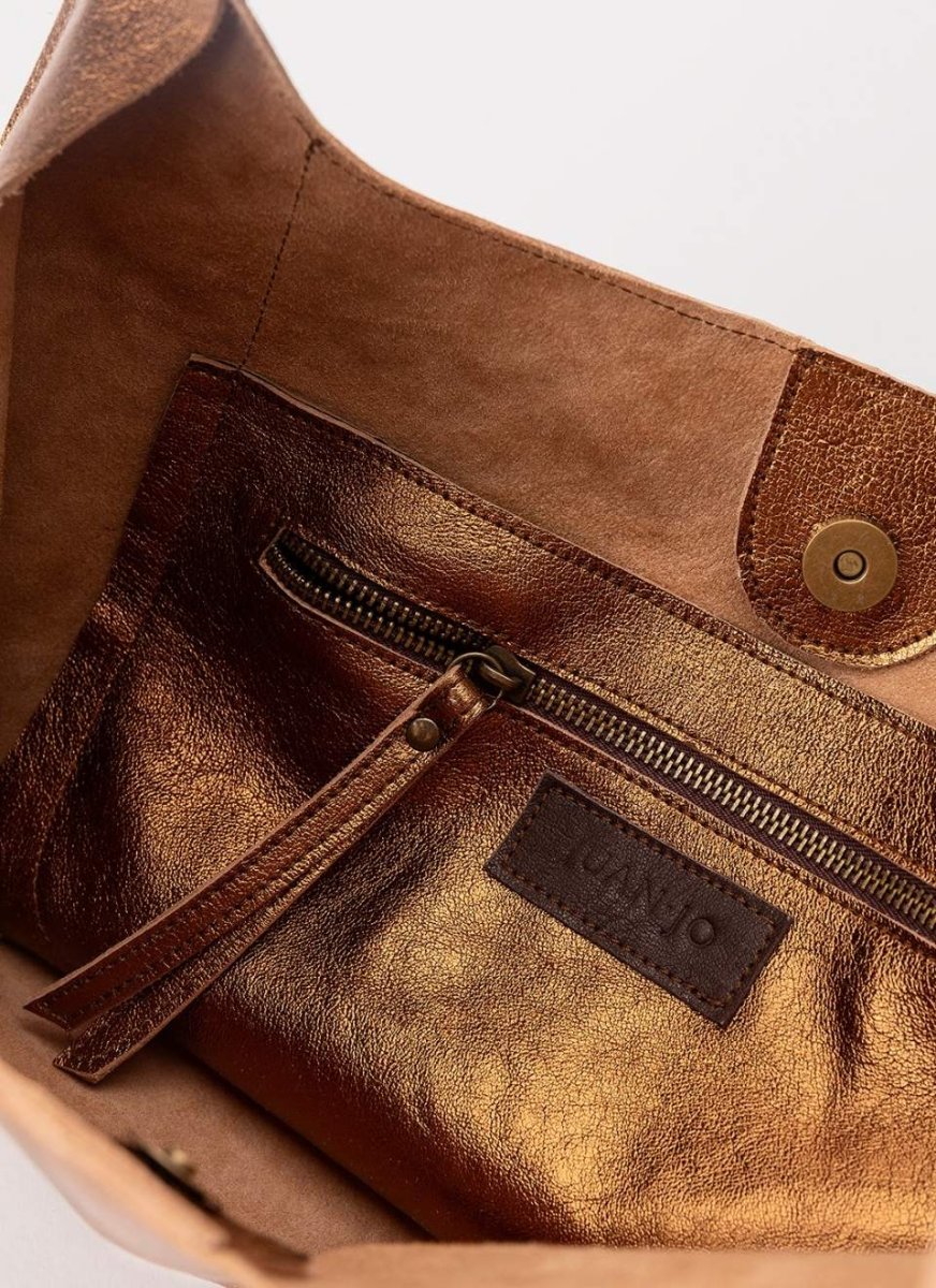 Bolso Metalizado Bronce T-Shirt - Imagen 7